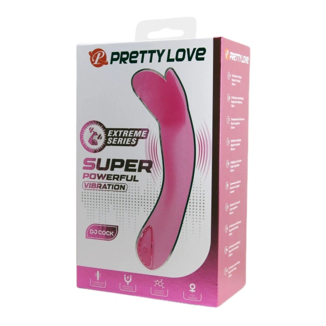 Stymulator Łechtaczki DJ COCK Pretty Love Ładowany USB | 100% ORYGINAŁ| DYSKRETNA PRZESYŁKA